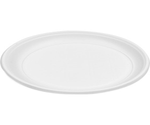 Plastik Tabak 21cm.Beyaz